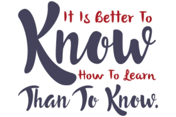 Knowledge is Power: A Guide to Learning