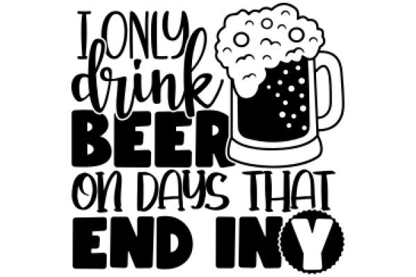 I Only Drink Beer on Days That End in Y