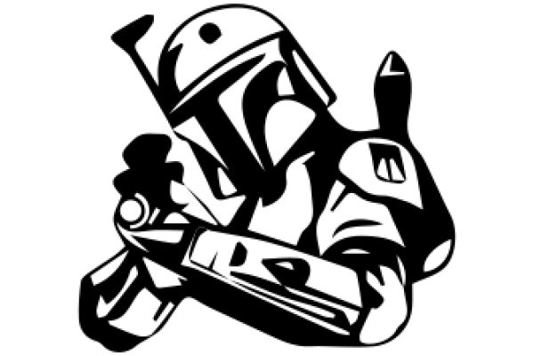 Stylish Illustration of a Star Wars Character