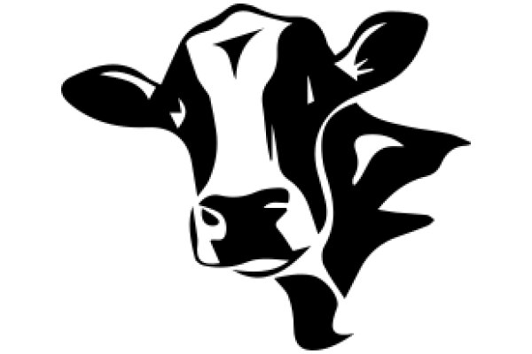 Stylized Cow Silhouette in