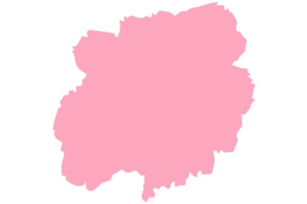 A Soft Pink Silhouette of a Country