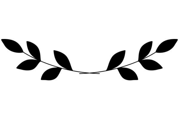 Stylized Black Olive Leaf Design