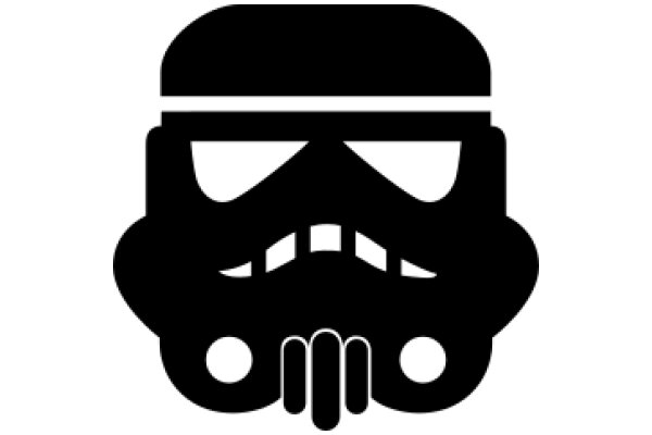 Stylized Icon of a Stormtrooper Helmet