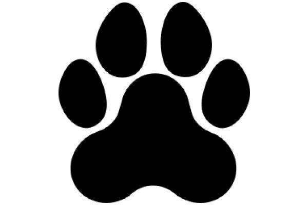 Simplistic Paw Print Icon