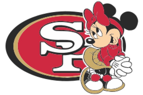 Mickey Mouse, the San Francisco 49ers Mascot