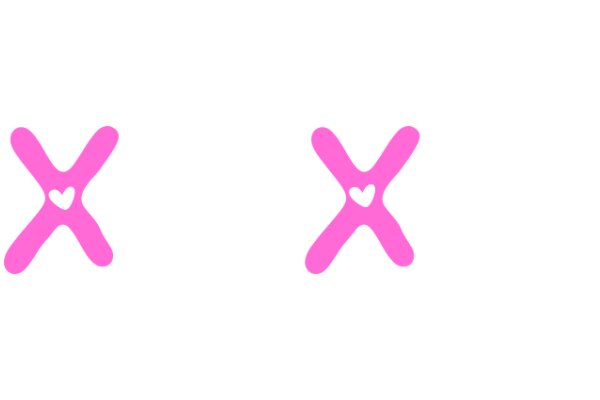 Simplicity in Design: A Pink X on a White Background