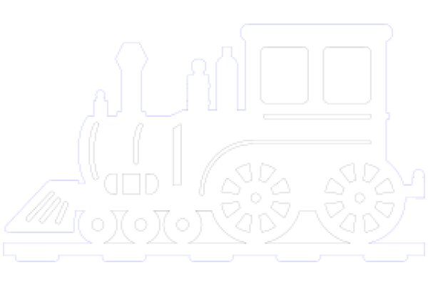 A Stylized Illustration of a Train on a White Background