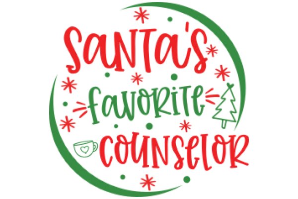 Santa's Favorite Counselor: A Holiday-Themed Logo