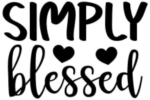 Simply Blessed: A Graphic Design for Inspirational Quotes