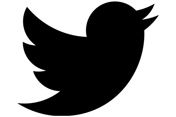 A Silhouette of a Twitter Logo