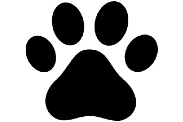 Simplistic Paw Print Icon