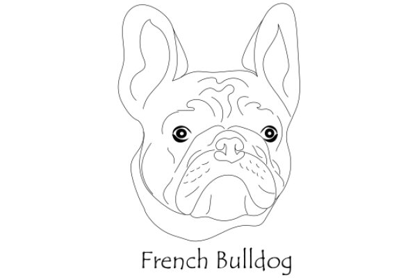 French Bulldog: A Line Drawing