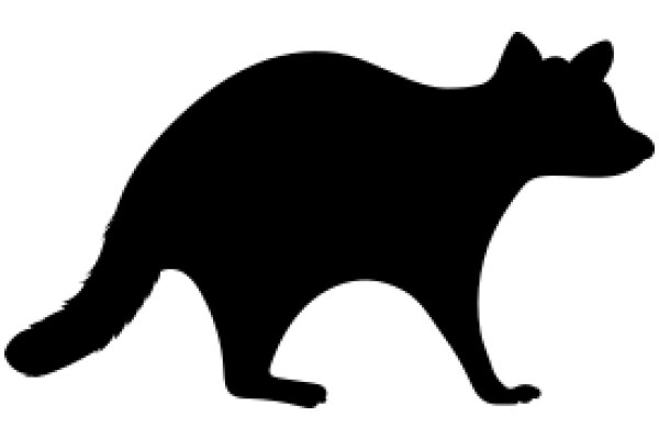 Silhouette of a Cat: A Graphic Design