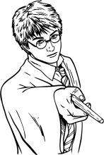 A Stylish Portrayal of a Young Man with a Wand