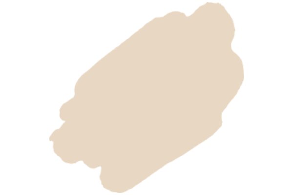 A Blurred Beige Shape on a White Background