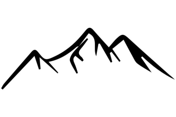 Stylized Mountain Silhouette