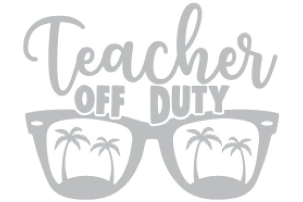 Teacher Off Duty: A Playful Logo for an Educator's Break