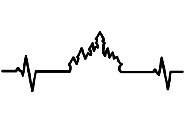 Simplistic ECG Line Graph