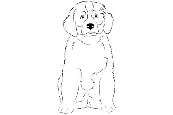 A Cute Illustration of a Dog