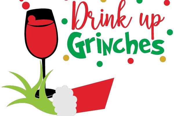 Celebrate the Festive Spirit with a Wine Glass and a Red Bow!