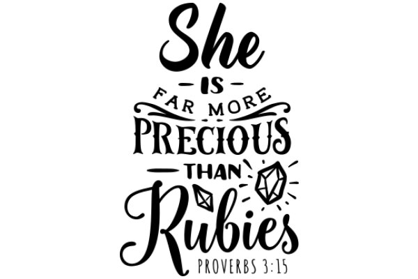 She is Far More Precious than Rubies: Proverbs 3:15