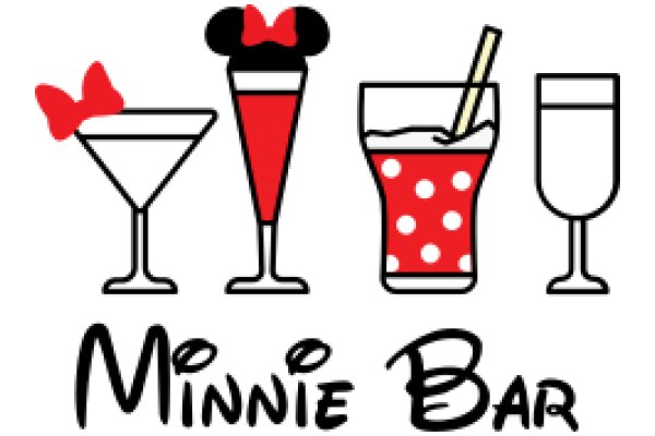 A Playful Collection of Iconic Drinks and Minnie Mouse, All in