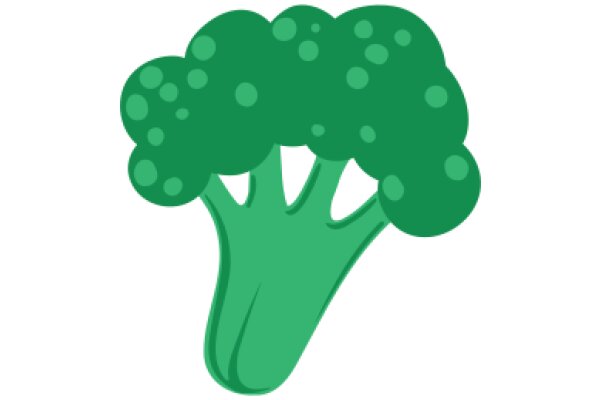 Vibrant Green Broccoli Illustration