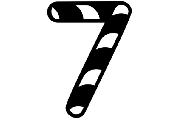 A Stylized Number Seven in