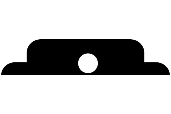 A Solid Black Square with a Circle at the Top