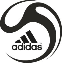 Adidas Logo in Black and White