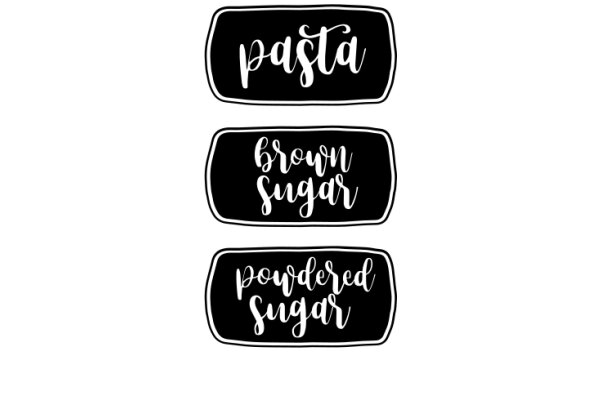 A Trio of Sweetness: Pasta, Brown Sugar, and Powdered Sugar