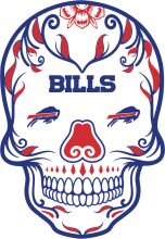 Stylized Skull with the Word 'BILLS' Emblazoned on It