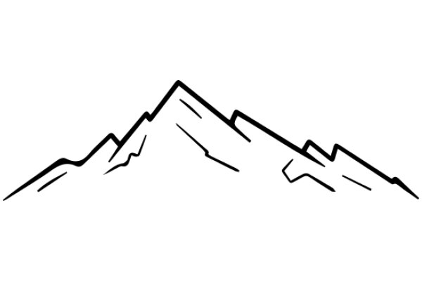 Simplistic Mountain Silhouette