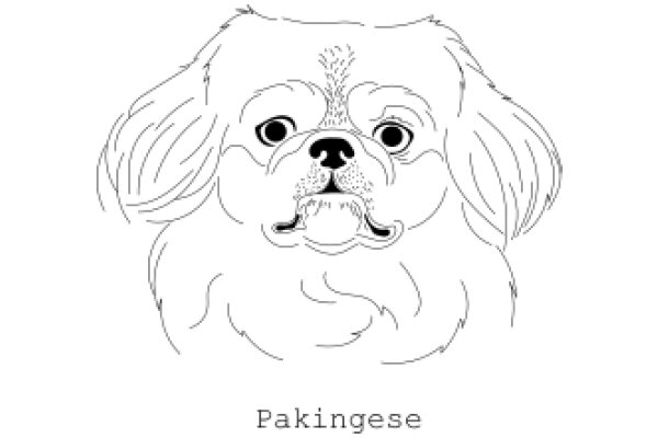 Pakinse Dog: A Line Drawing