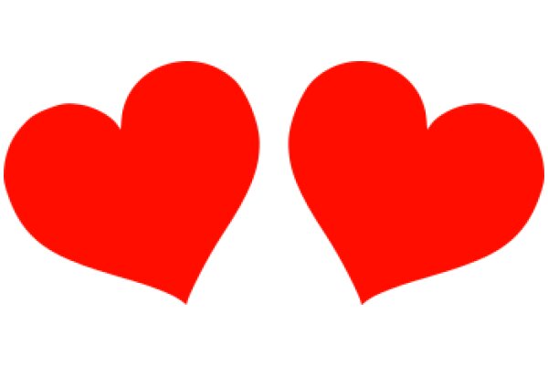 Two Red Hearts: A Symbol of Love and Affection