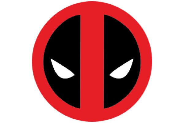 Vivid Red and Black Logo of a Popular Comic Book Character