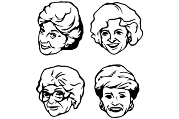 A Collection of Four Iconic Female Characters