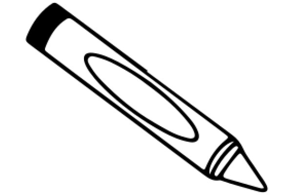 A Simple Line Drawing of a Pencil