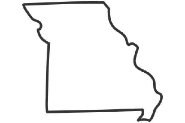 Simplified State Outline: A Graphic Representation of a State's Boundaries