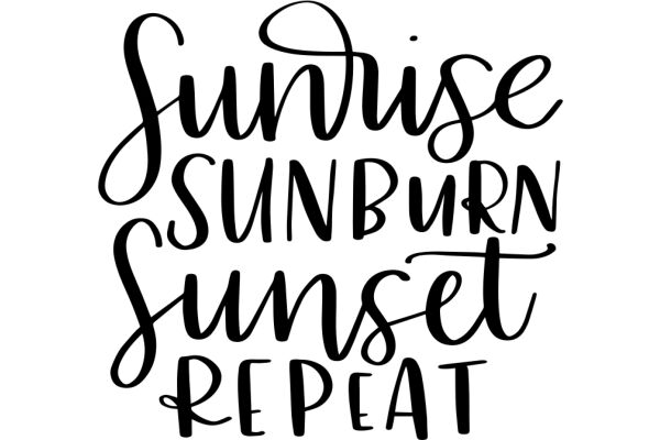 Embrace the Warmth of Sunrise, Sunburn, and Sunset with this Charming Sign