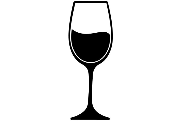 A Simple, Illustration of a Wine Glass