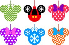 A Festive Collection of Mickey Mouse Ball Ornaments