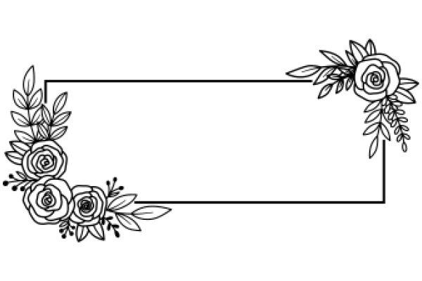 A Floral Border for a Sign or Banner