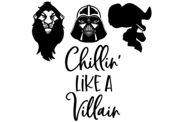 Chillin' Like a Villain: A Graphic Tribute to Iconic Movie Characters