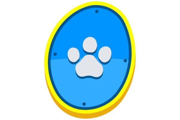 A Vibrant and Friendly Paw Print Icon