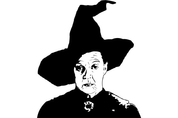 A Silhouette of a Wizard in a Hat