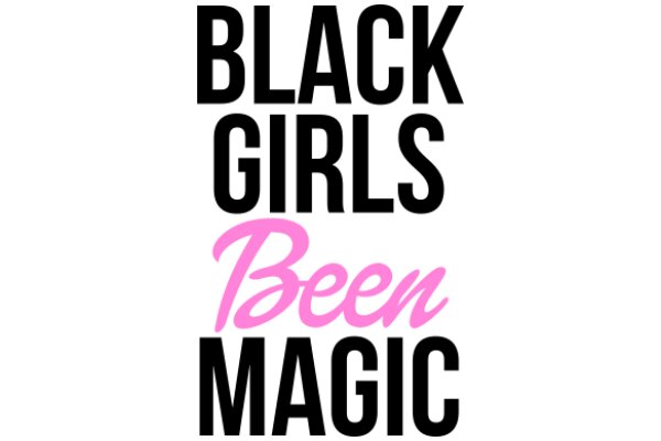 Pink Lettering on Black Background