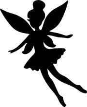 Silhouette of a Ballerina Tinkerbell