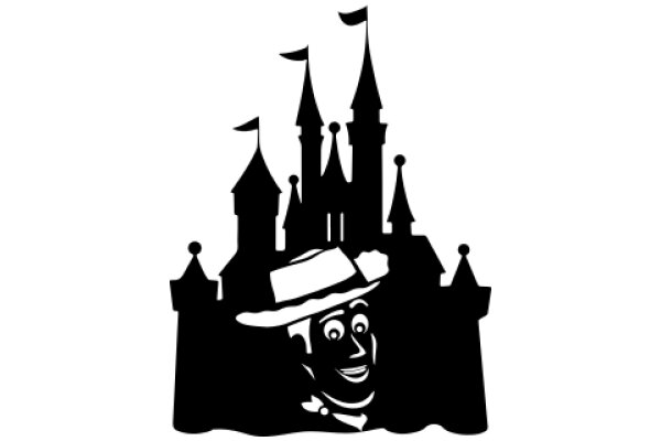 A Silhouette of a Character in a Castle Scene