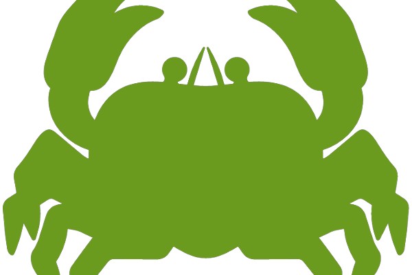 Green Crab with Two People on Its Back